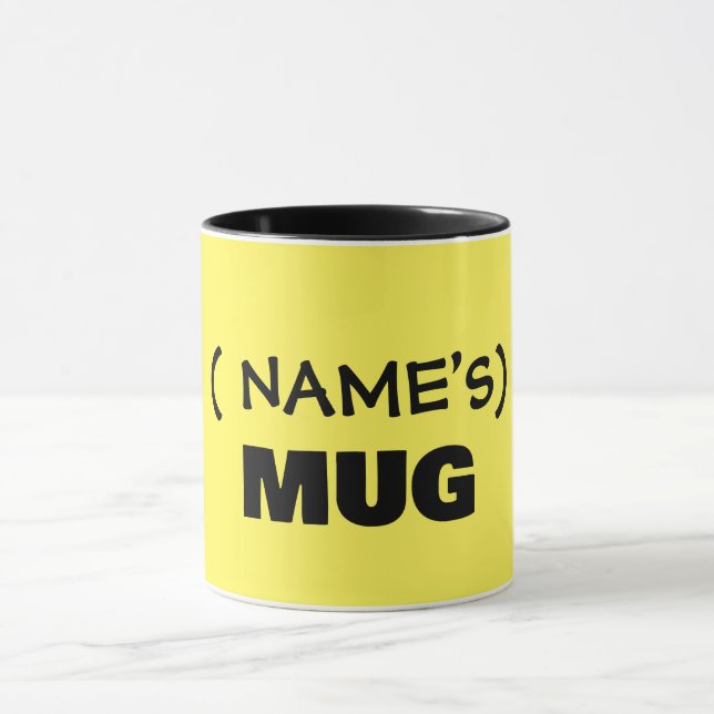 Your text here, customizable  mug (Center)