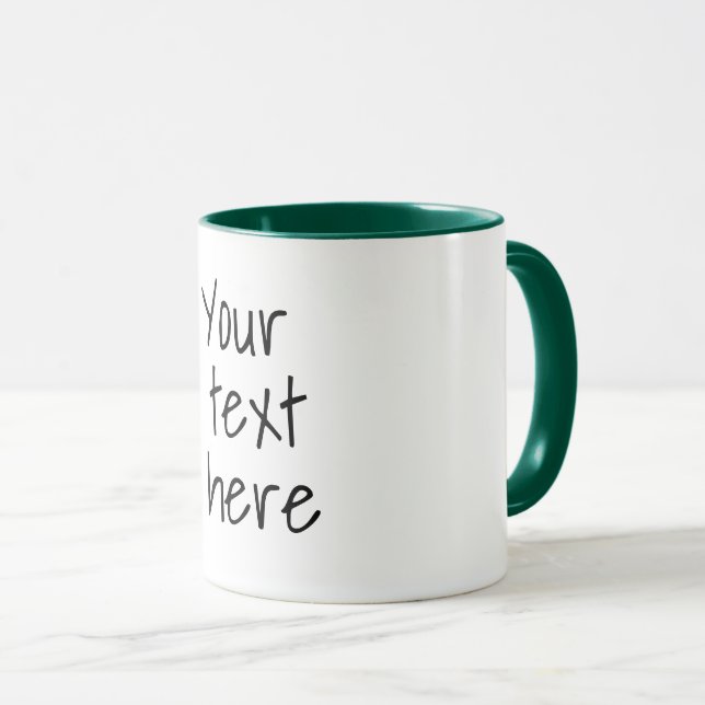 Your text here, customizable  mug (Front Right)