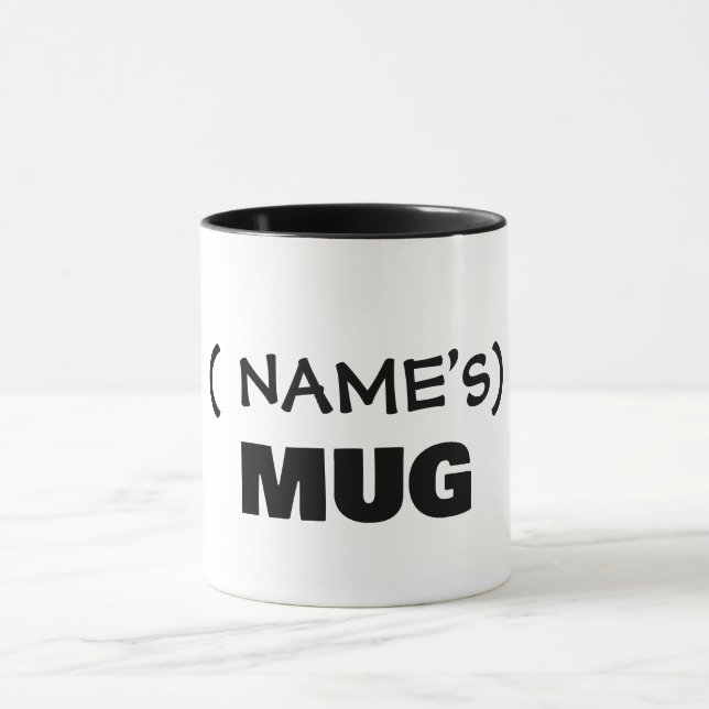 Your text here, customizable  mug (Center)
