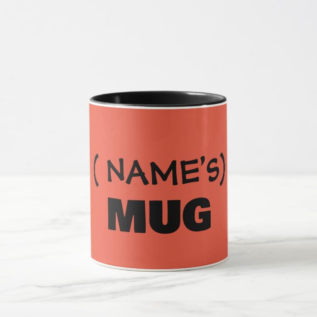 Your text here, customizable  mug (Center)