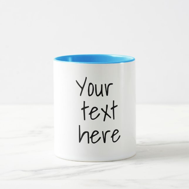 Your text here, customizable   mug (Center)
