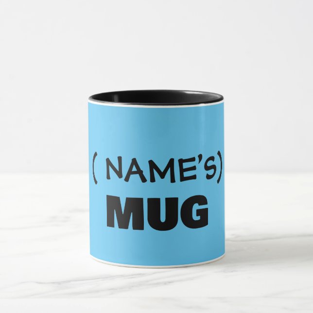 Your text here, customizable  mug (Center)