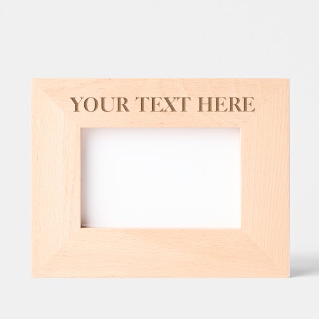 YOUR TEXT HERE  ETCHED FRAMES (Front)