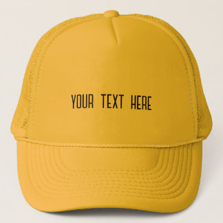 Your Text Here Hats Black Colour Text Custom Caps