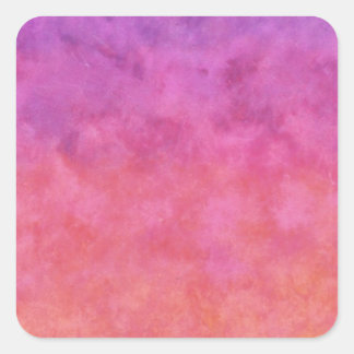 Your Text here: RAINBOW SUNSET BACKGROUND Square Sticker