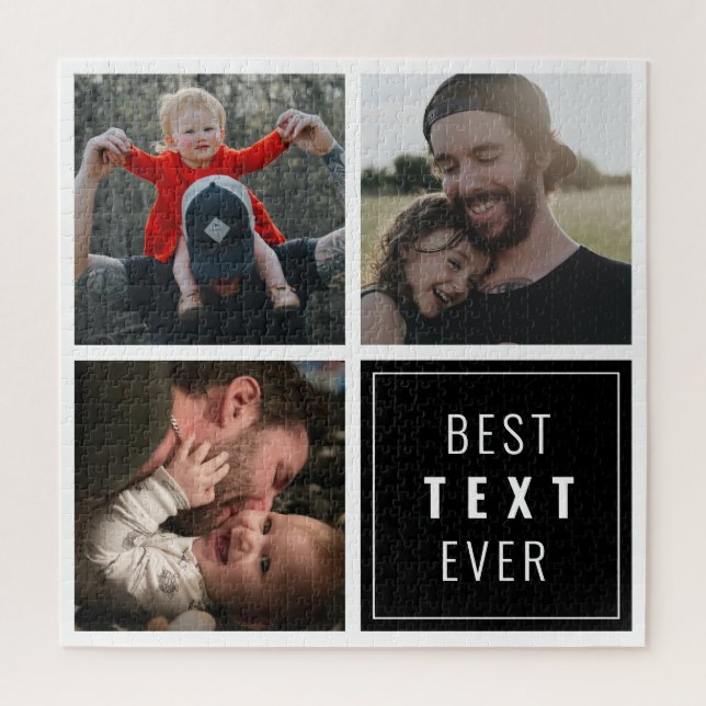 Your text here with custom photo jigsaw puzzle (Vertical)
