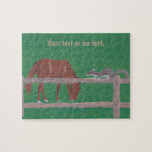 Your Text Horse, Squirrel Grazing & Gazing Puzzles