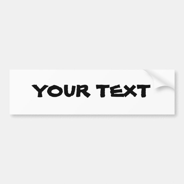 Your Text "Islander" Bumper Sticker (Front)