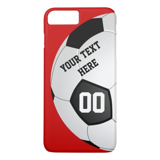 Your Text, Number and Colours SOCCER Phone Cases (Back)