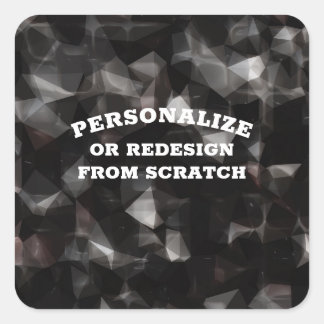 Your Text or Design Here - Create a Custom Square Sticker