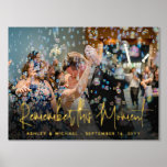 Your Text & Photo Wedding Remember this Moment Foil Prints<br><div class="desc">Add an elegant personalized touch to home decorations with a unique custom photo and quote gold foil print. Picture and all wording on this template are simple to personalize, including text that reads "Remember this Moment." (IMAGE PLACEMENT TIP: An easy way to centre a photo exactly how you want is...</div>