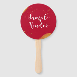 Your text   Promotional Modern Corporate Hand Fan