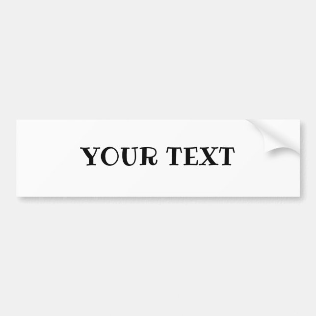 Your Text "Ribeye" font Bumper Sticker (Front)