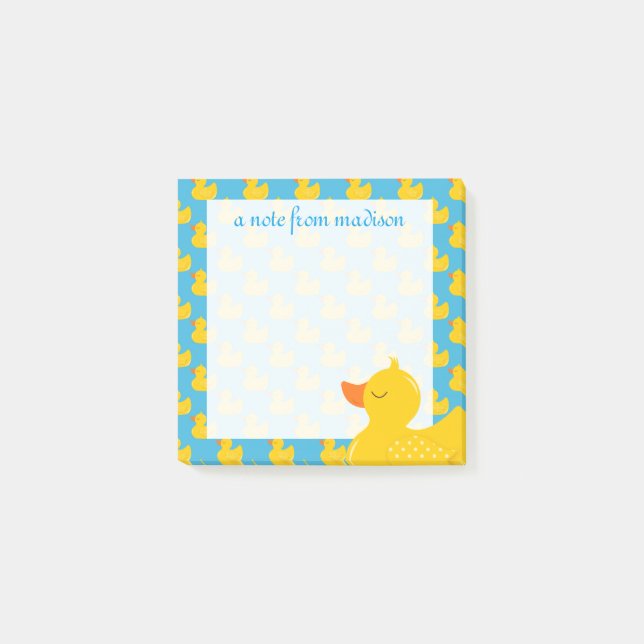 Your Text | Rubber Ducky Post-it Notes (Front)