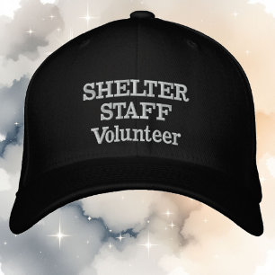 Your Text Shelter Staff Any Colour Thread Embroidered Hat