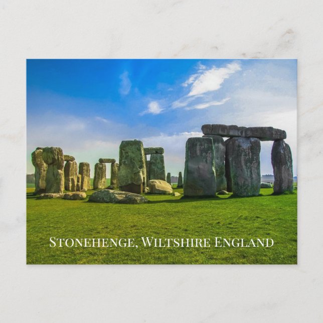 Your Text Stonehenge England Ancient Monument Site Postcard (Front)