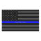 Your Text Thin Blue Line Black US Flag Decor
