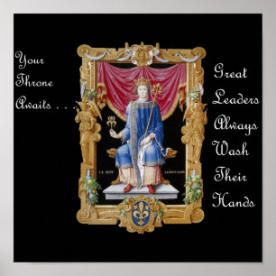 Your Throne Awaits Bathroom Canvas Print