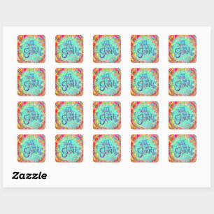 Your Time to Shine Encouragement Inspirivity Square Sticker