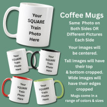 Your Train Photo Mug 1 or 2 photos
