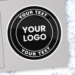 Your Uploaded Logo + Bold Circular Text 