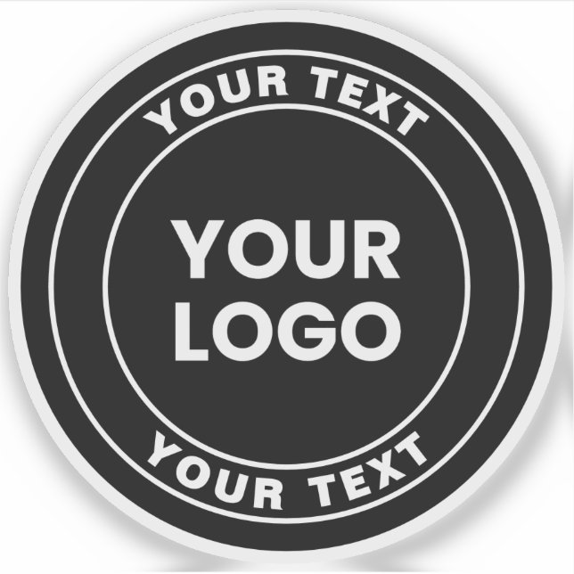 Your Uploaded Logo + Bold Circular Text  (Front)