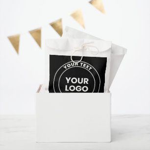 Your Uploaded Logo + Bold Circular Text Favour Bag