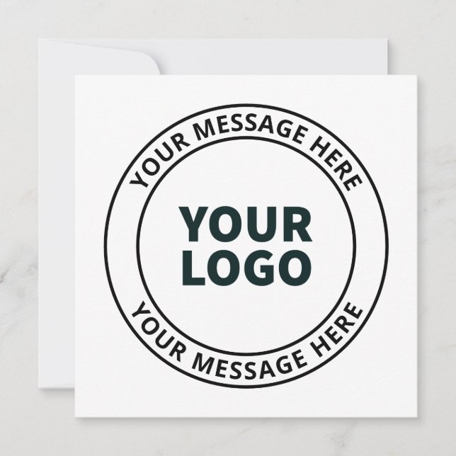 Your Uploaded Logo + Editable Circular Text  (Front)