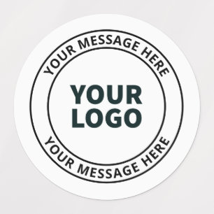 Your Uploaded Logo + Editable Circular Text 