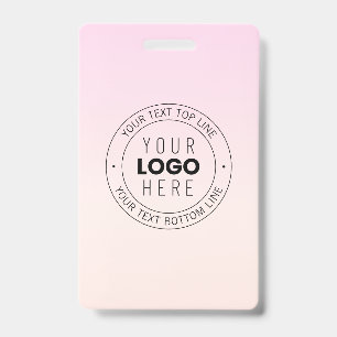 Your Uploaded Logo Editable Circular Text Badge