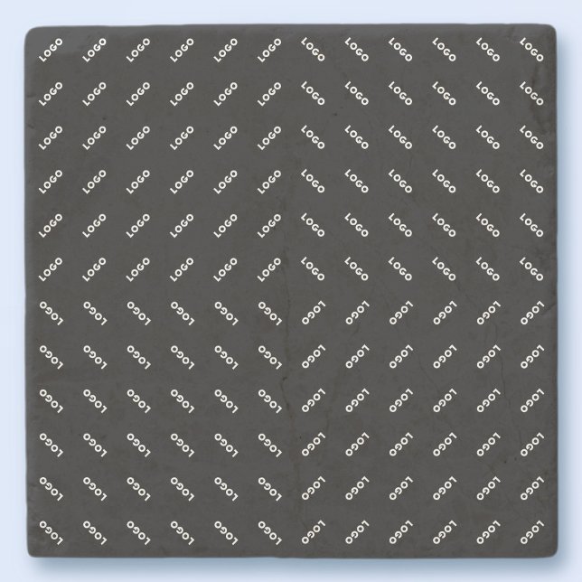 Your Uploaded Logo or Image | Modern Patten Stone Coaster (Creator Uploaded)
