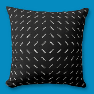 Your Uploaded Logo or Image   Modern Patten Throw Pillow