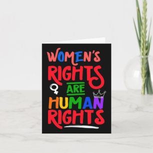 Your Uterus Feminist Women's Rights Are Human Righ Card