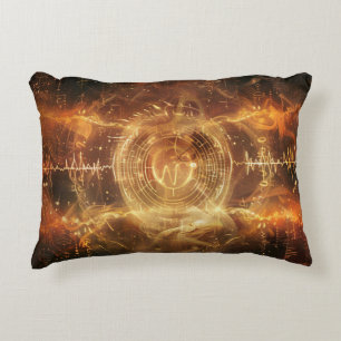 Your Voice is a Sigil — Mystical Frequency Art Accent Pillow