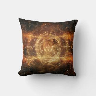 Your Voice is a Sigil — Mystical Frequency Art Throw Pillow