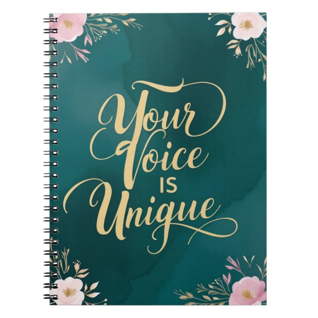 Your Voice Is Unique Notebook (Front)