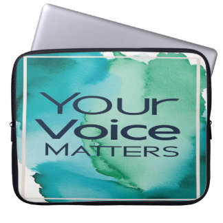 Your Voice Matters option 2 Laptop Sleeve