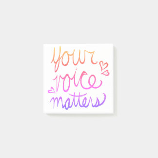 Your Voice Matters Post-it Notes