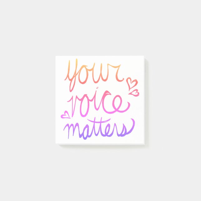 Your Voice Matters Post-it Notes (Front)