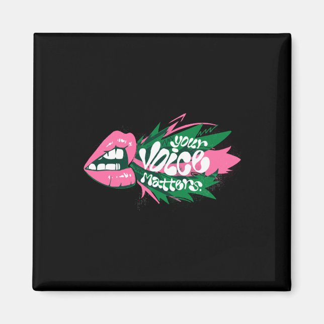 Your Voice S Sticker  Magnet (Front)