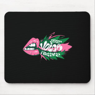 Your Voice S Sticker  Mouse Pad