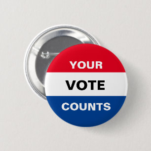Your Vote Counts 2 Inch Round Button