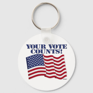 YOUR VOTE COUNTS! KEYCHAIN