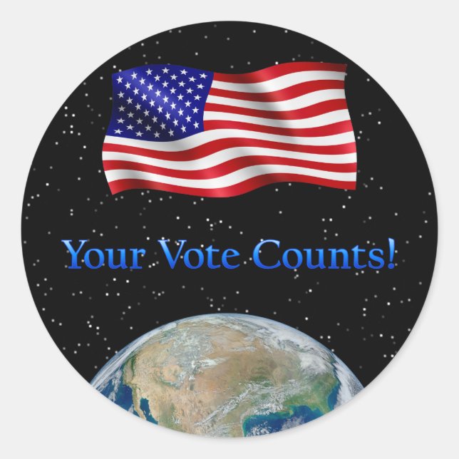 Your Vote Counts - Multiple Products Classic Round Sticker (Front)