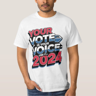 Your Vote Is Your Voice - Use It in 2024 Patriotic T-Shirt