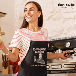 Your Vote Matters Election Political Pink Printed Apron