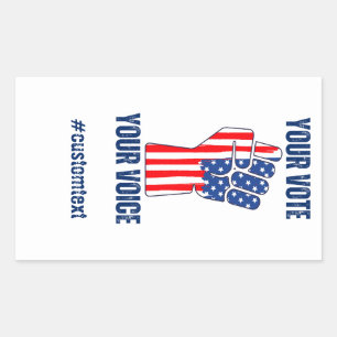 Your Vote Your Voice 2024 Election Campaign Sticker