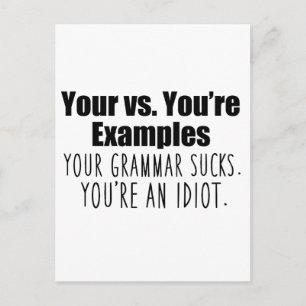 Your vs. You're Postcard