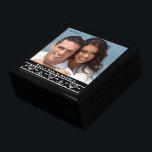 Your Wedding or Engagement Photo Anniversary Gift Gift Box<br><div class="desc">Wedding Black Lacquer Keepsake Custom Designer Personalized Jewellery Box or Memory Box Elegant Unique Wedding Anniversary  Christmas Gifts or Valentines Day Gifts</div>