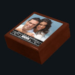 Your Wedding or Engagement Photo Anniversary Gift Gift Box<br><div class="desc">Wedding Black Lacquer Keepsake Custom Designer Personalized Jewellery Box or Memory Box Elegant Unique Wedding Anniversary  Christmas Gifts or Valentines Day Gifts</div>